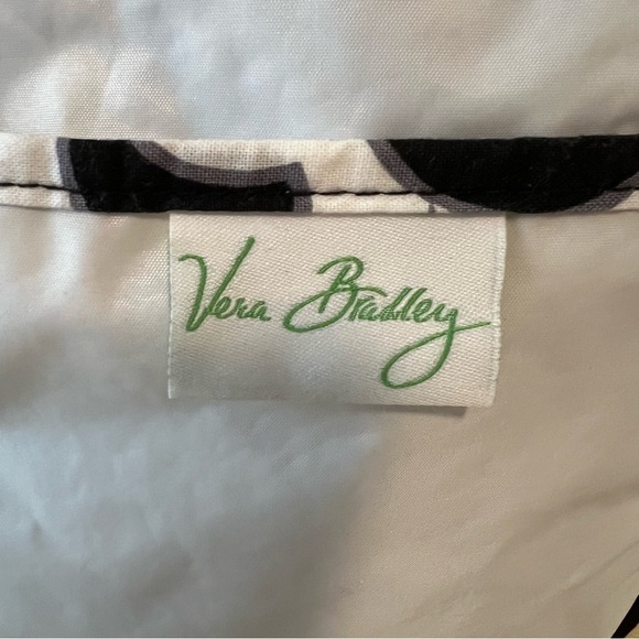 VERA BRADLEY Night & Day 2010 Zipper Insulated Lunch Bunch Bag Black White Y2K - Picture 13 of 14